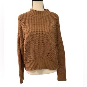 Moon&Madison | burnt orange crop knit sweater